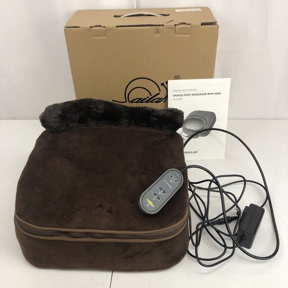 Snailax 2-in-1 Shiatsu Foot and Back Heat Massager SL-522S New Open Box